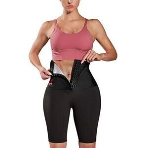 KUMAYES Sauna Sweat High Waist Slimming Shorts Compression Thermo Body Shaper L